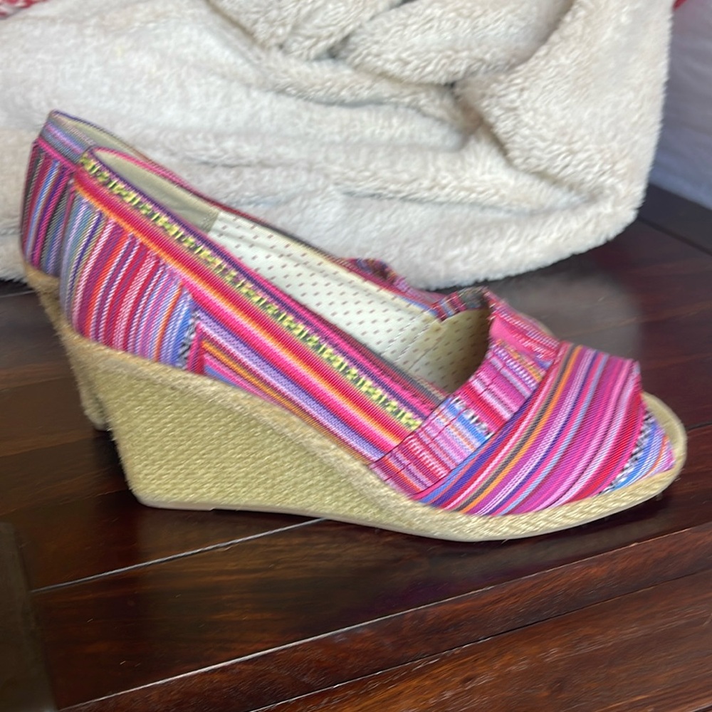Wedge espadrilles worn a few tines